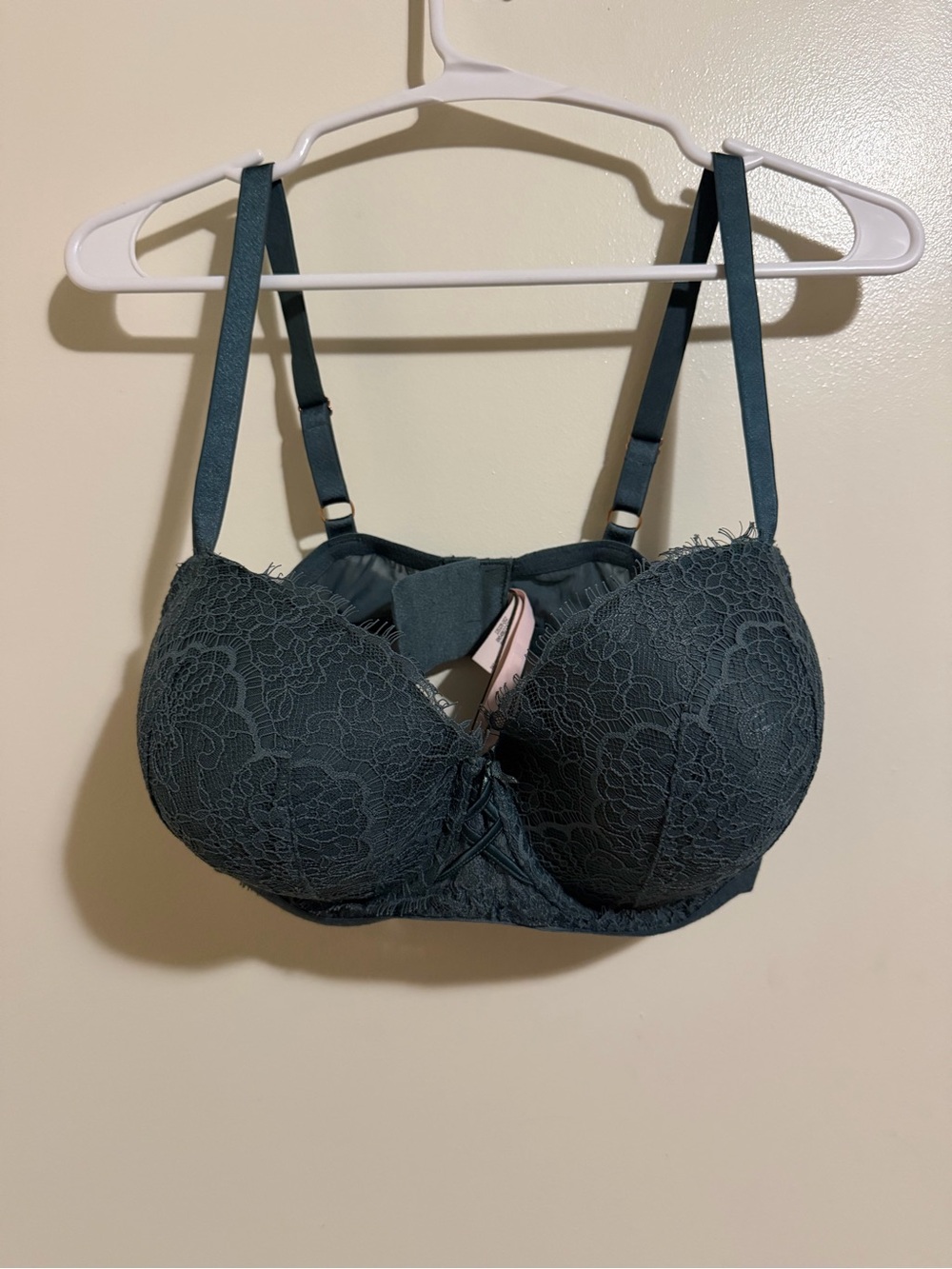 Victoria's Secret Dark Teal Lace Push-Up Bra